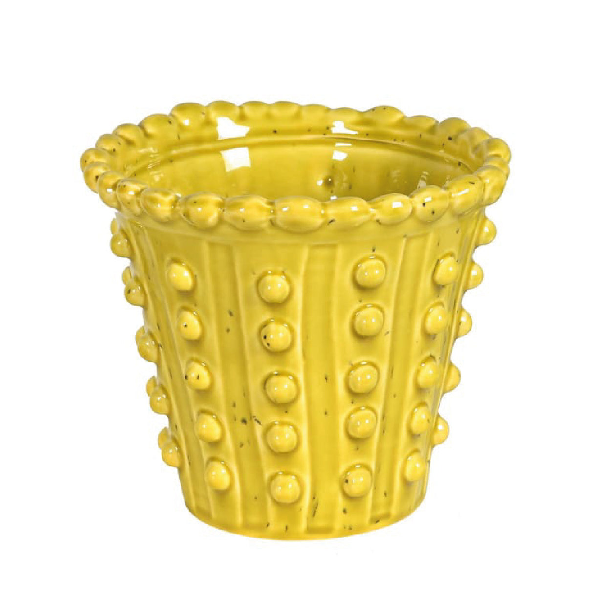 Bobble Yellow Ceramic Vase